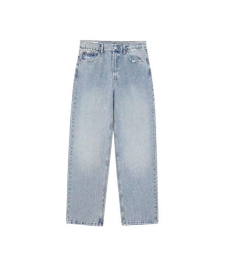 RIPPED STRAIGHT LEG JEANS
