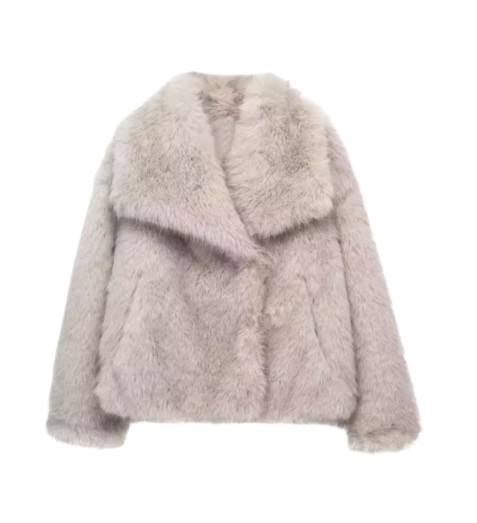 Faux Fur Cropped Jacket